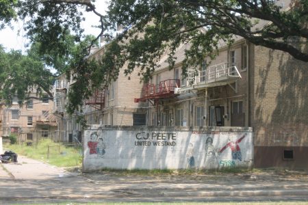 United We Stand brick wall at C.J. Peete in 2006