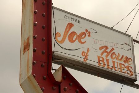 Guitar Joe's House of Blues sign in 2012.
